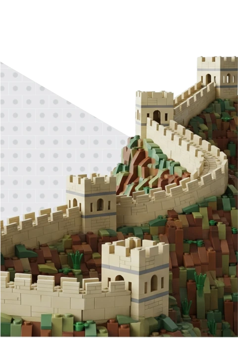 Parallax brick layer 3